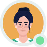 pngtree-flat-vector-avatar-icon-of-a-woman-sporting-a-bun-hairstyle-with-a-green-dot-vector-png-image_51335714